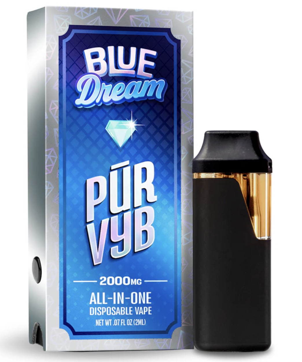 Pur Vyb - Blue Dream (Sativa) - 2G/2,000mg - Live Resin Straight Gas Pur Vyb - Blue Dream (Sativa) - 2G/2,000mg - Live Resin Straight Gas