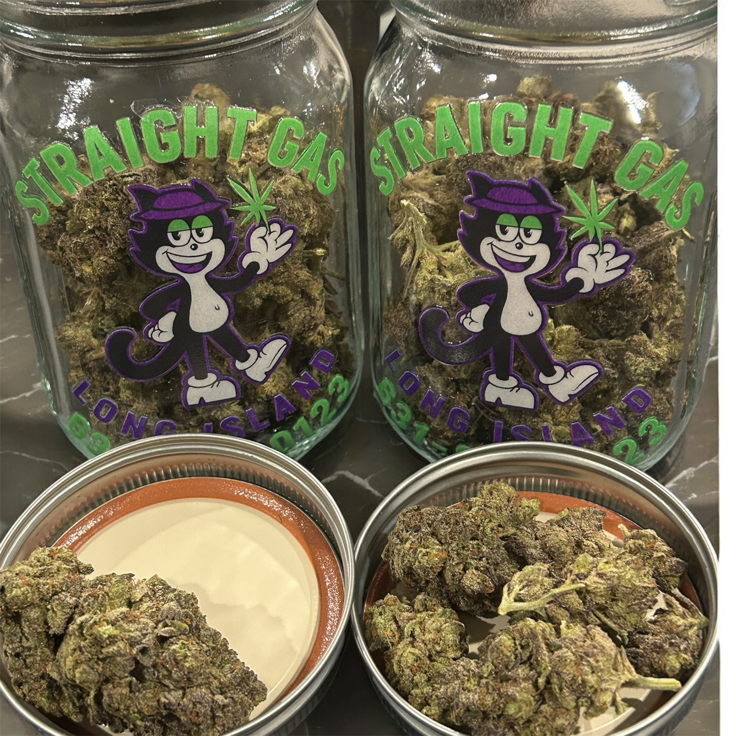 Straight Gas Mason Jars