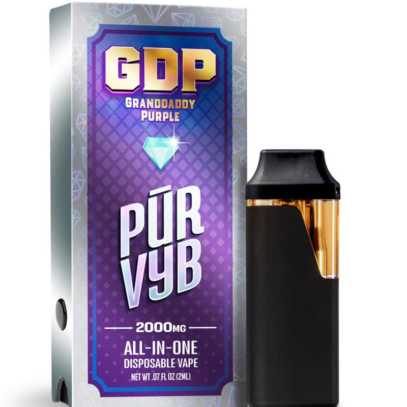 Pur Vyb - GDP (Granddaddy Purple) - (Indica) - 2G/2,000mg - Live Resin