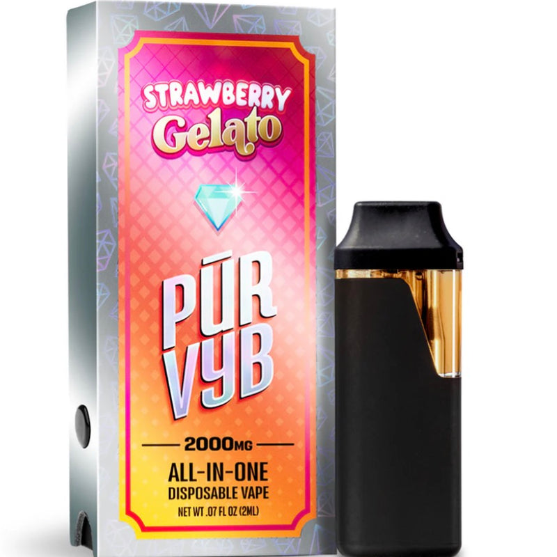 Pur Vyb - Strawberry Gelato (Sativa) - 2G/2,000mg