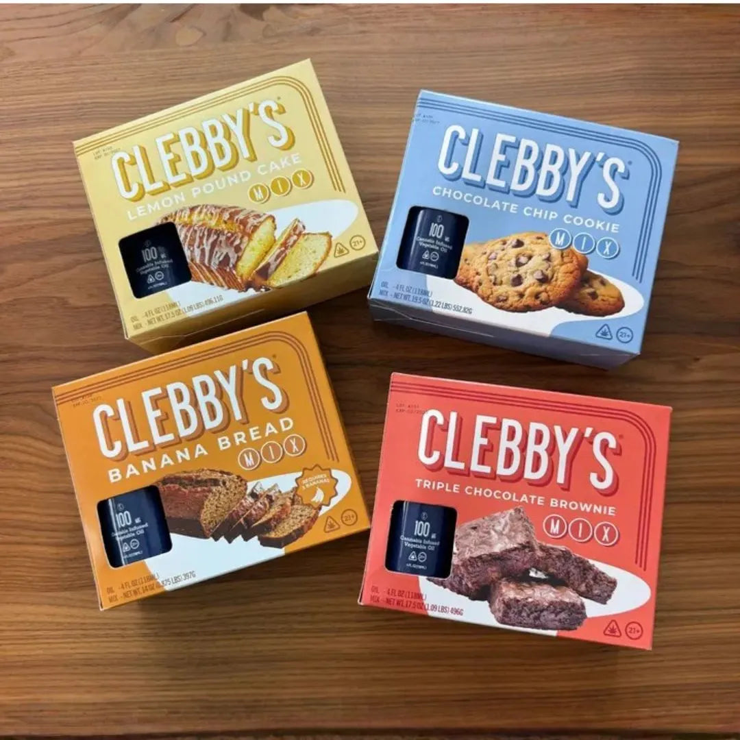 🍪🍫 CLEBBY’S THC-INFUSED BAKING MIXES — 100MG THC