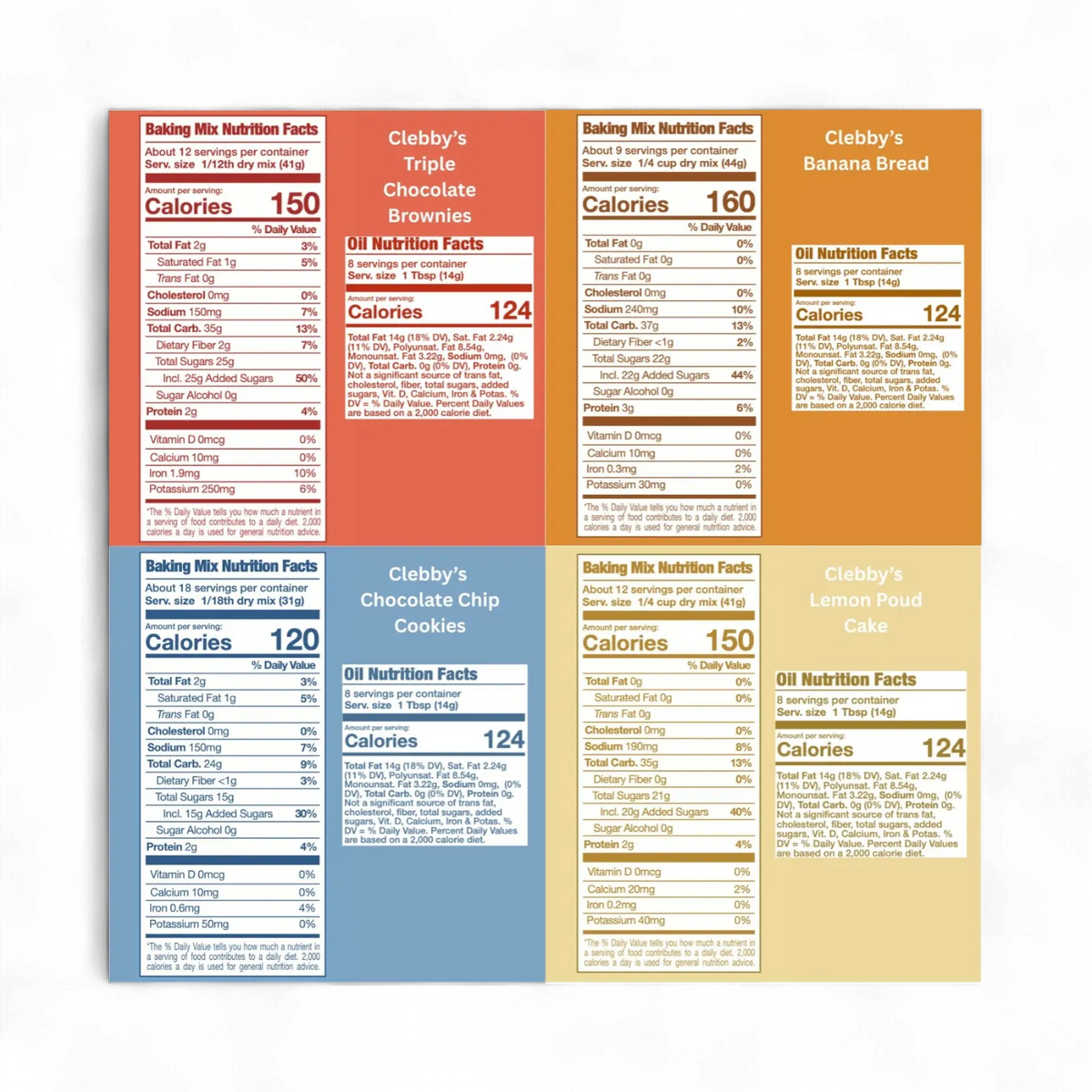 🍪🍫 CLEBBY’S THC-INFUSED BAKING MIXES — 100MG THC
